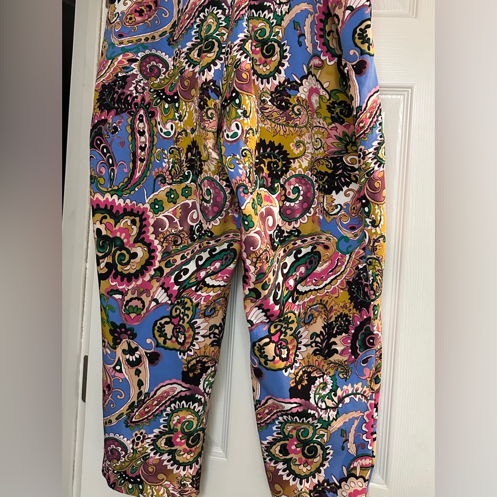 Paisley print pixie pants